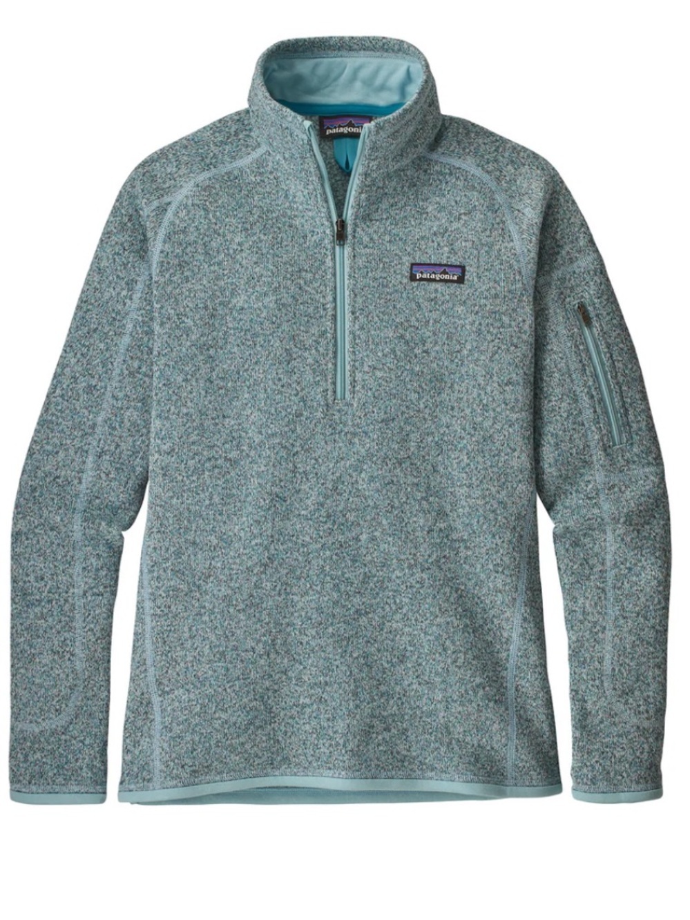 Women’s Patagonia Better Sweater Medium Atoll Blue 1/4 Zip style 25617